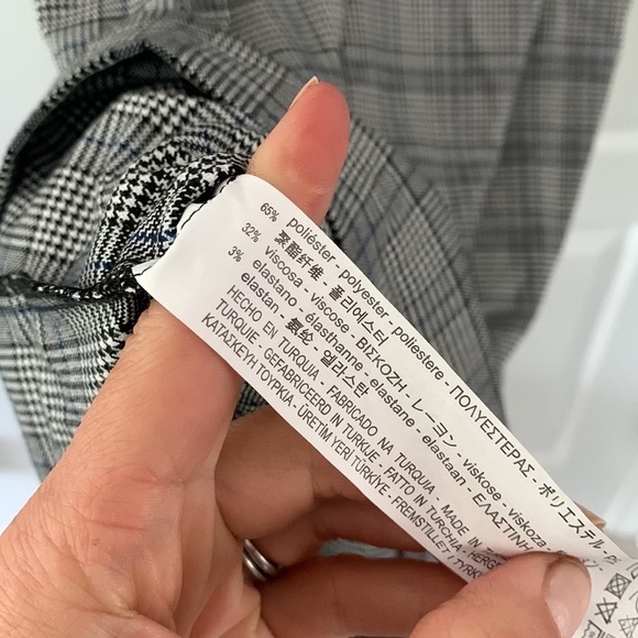 Zara trafaiuc collection Checked‎ size S Pencil-Dress plaid classic houndstooth - Picture 8 of 16